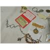 Image 2 : BOX LOT RELIGIOUS ITEMS ROSARY CHAINS MORE
