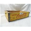 Image 1 : VINTAGE WOOD COCA COLA COKE CASE RACK YELLOW NICE