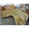 Image 1 : HUGE ANTIQUE HALF MOON SHAPED SOFA COUCH 3 PIECE