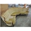 Image 2 : HUGE ANTIQUE HALF MOON SHAPED SOFA COUCH 3 PIECE