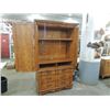 Image 2 : ARLINGTON MAHOGANY FINISH PICKLED FINISH ARMOIRE