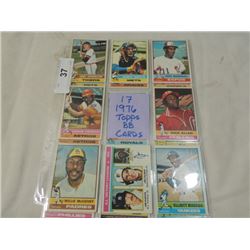 LOT 17 1976 TOPPS BASEBALL CARDS
