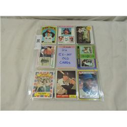LOT 26 EX-MT OLD BASEBALL CARDS AS SHOWN