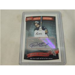 TOPPS  BASEBALL CARD GORDON BECKHAM AUTOGRAPH