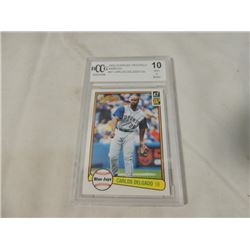 2002 DONRUSS CARLOS DELGADO BECKET GRADED