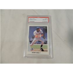 1990 LEAF SAMMY SOSA PSA NM-MT 8 GRADED