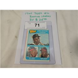 1965 TOPPS #2 BATTING LEADERS CARD