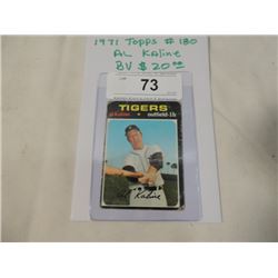 1971 TOPPS BASEBALL CARD AL KALINE #180