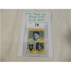 1973 TOPPS BASEBALL CARD BABE RUTH #1
