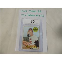 1969 TOPPS BASEBALL CARD JIM PALMER #573