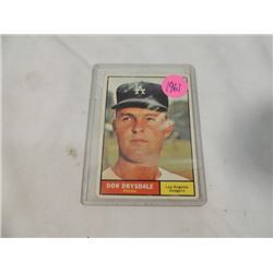 1961 TOPPS DON DRYSDALE BASEBALL CARD