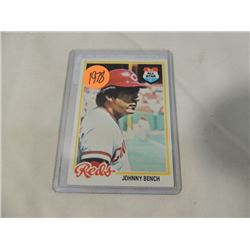 1978 TOPPS JOHNNY BENCH ALL STAR BASEBALL CARD