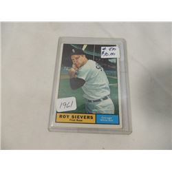 1961 TOPPS ROY SIEVERS #470 BASEBALL CARD