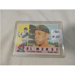 1960 TOPPS BILL MAZEROSKI #55 BASEBALL CARD