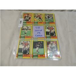 48 TOPPS FOOTBALL SPORTS CARDS 1000 YD CLUB