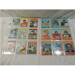 1971 1972 TOPPS FOOTBALL SPORTS 18 CARD LOT