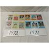 Image 1 : 12 CARD LOT FOOTBALL SPORTS TOPPS 1972