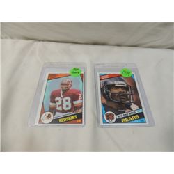 2 CARD LOT FOOTBALL CARDS PAYTON GREEN ROOKIE