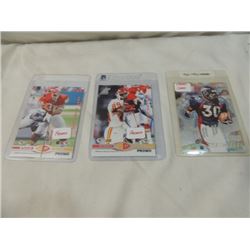 3 CARD LOT FOOTBALL CARDS ALL PROMO CARDS