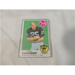1969 TOPPS FOOTBALL CARD FRED BILETNIKOFF #210