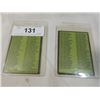Image 2 : PAIR 1969 FOOTBALL CARD TOPPS CHECKLIST CLEAN