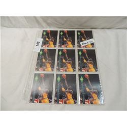 9 CARD LOT BASKETBALL CARDS ALL ROOKIES!!