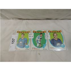 LOT 3 1971-72 MINT HOCKEY PLAYER CARDS