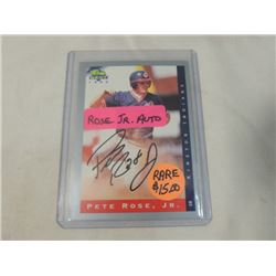 1993 CLASSIC PETE ROSE JR AUTOGRAPHED CARD