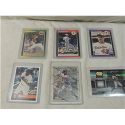 6 CARD LOT BASEBALL CARDS TOPPS VINTAGE CARDS