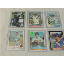 LOT6 TOPPS ORIGINAL BASEBALL CARDS VINTAGE