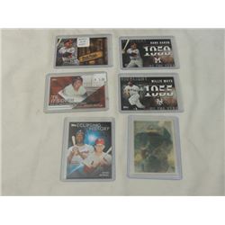 6 CARD LOT BASEBALL ARRON MAYS  MUSIAL
