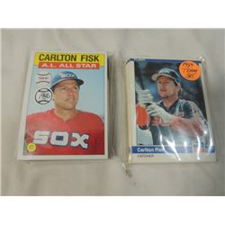 2 SETS BASEBALL CARDS 1984 SOX TEAM 1986 SOX