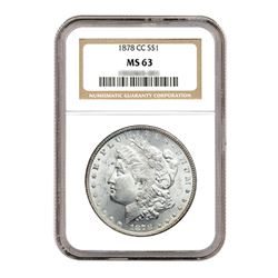 1878-CC $1 Morgan Silver Dollar NGC MS63