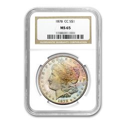 1878-CC $1 Morgan Silver Dollar NGC MS65