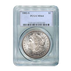 1882 $1 Morgan Silver Dollar - PCGS MS64