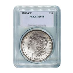 1883-CC $1 Morgan Silver Dollar - PCGS MS65