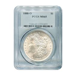 1888-O $1 Morgan Silver Dollar PCGS MS65