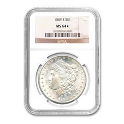 1889-S $1 Morgan Silver Dollar NGC MS64