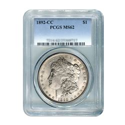 1892-CC $1 Morgan Silver Dollar - PCGS MS62