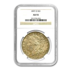 1897-O $1 Morgan Silver Dollar NGC AU55