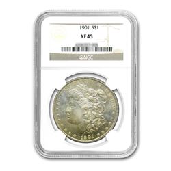 1901 $1 Morgan Silver Dollar - NGC XF45