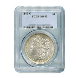 1882-O Over S $1 Morgan Silver Dollar - PCGS MS63