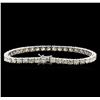 Image 2 : 13.00ctw Diamond Tennis Bracelet - 18KT White Gold