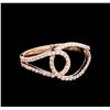 Image 1 : 0.32ctw Diamond Ring - 14KT Rose Gold