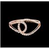Image 2 : 0.32ctw Diamond Ring - 14KT Rose Gold
