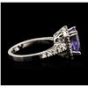 Image 3 : 14KT White Gold 2.05ct Tanzanite and Diamond Ring