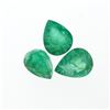 Image 1 : 4.48cts. Pear Cut Natural Emerald Parcel
