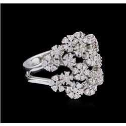 14KT White Gold 0.86ctw Diamond Ring