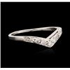 Image 1 : 14KT White Gold 0.20ctw Diamond Ring