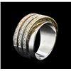 Image 3 : 1.01ctw Diamond Ring - 14KT Tri-Color Gold